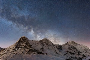 Eiger-Mönch-Jungfrau étoilés