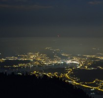 Coucher de Lune sur Lucerne